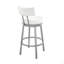 Tabouret de bar pivotant en similicuir Yandra