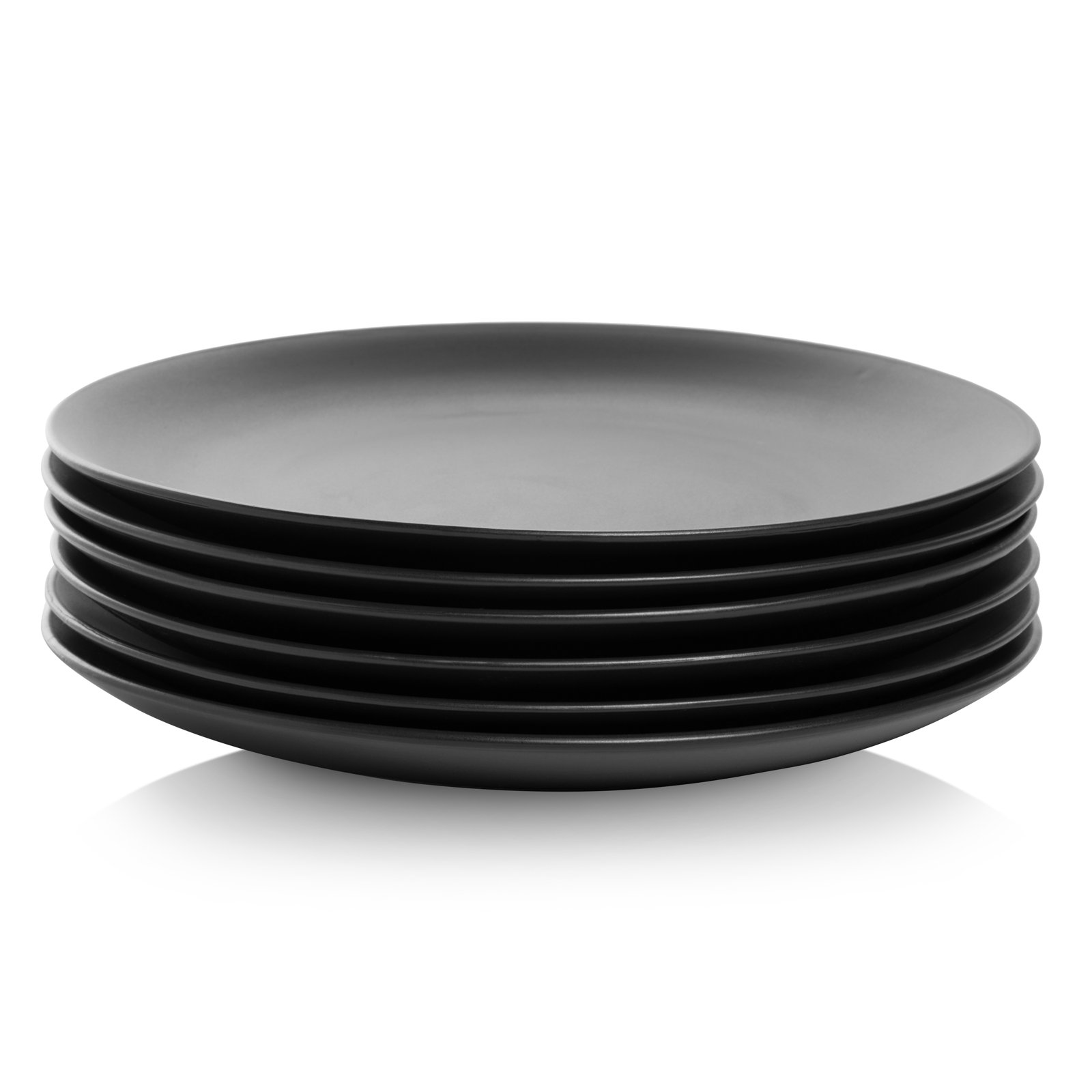 Ten Strawberry Street Wazee Matte 11" Dinner Plate, Black