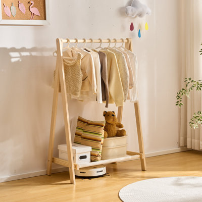Kids Clothing Rack Garment Rack Dress Up Storage Toddlers Dress Up Rack Clothes Organizer