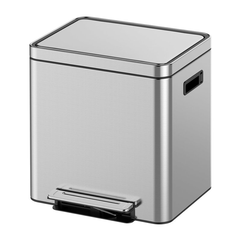 Stainless Steel Kitchen Trash Can - 30.3L
