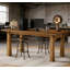 Bureau d'écriture en bois massif, bureau d'ordinateur, bureau de direction, table de conférence, bureau