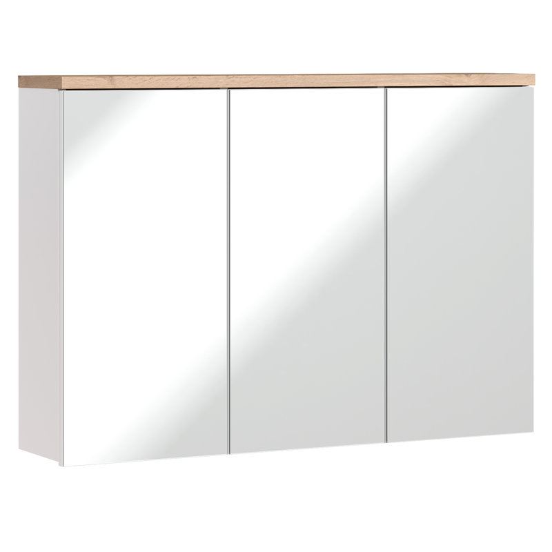 India-Rachel 1000mm W 690mm H Surface Framed Medicine Cabinet Mirror 6 Adjustable