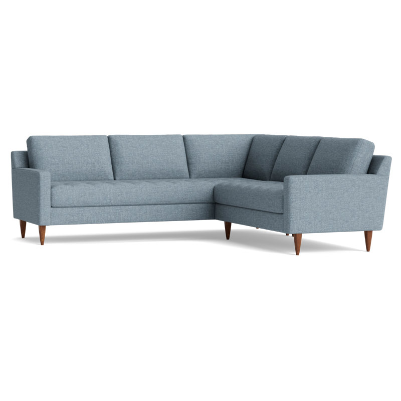 MCM Sectional, Performance Weave - Natural, Left Hand Facing