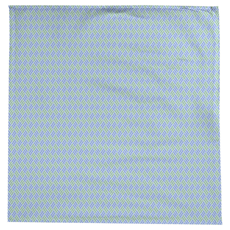 Nappe à carreaux à rayures Leffel, Bleu et pastel