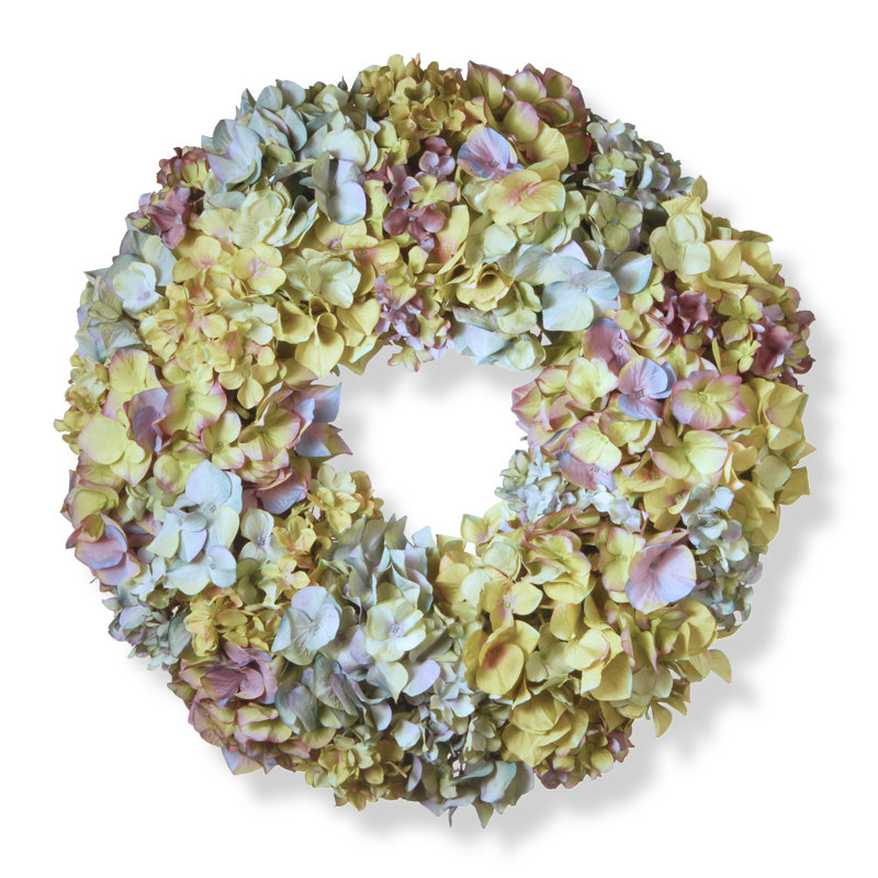 18" Mixed Hydrangea Wreath