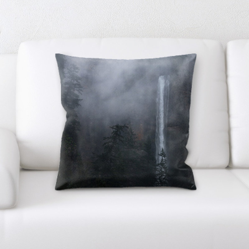 Waterfall Microsuede Reversible Throw Pillow