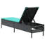  Chaise longue de patio noir, blanc crème-1505574163-1505574167