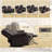 Power Reclining Loveseat Sofa Couch With Power Outlets & Colorful LED Lights For Living Room-1533576800