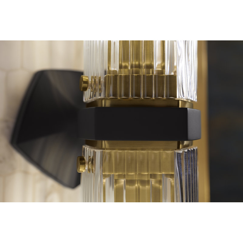 Occasion 2 - Light Plug-in Brushed Brass Armed Sconce