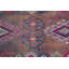 Tapis turc rétro rose Anatolian Herki: tapis de chambre antique tissé à la main