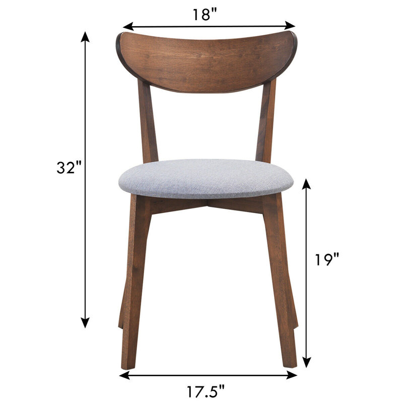 19'' H Linen Upholstered Side Chair