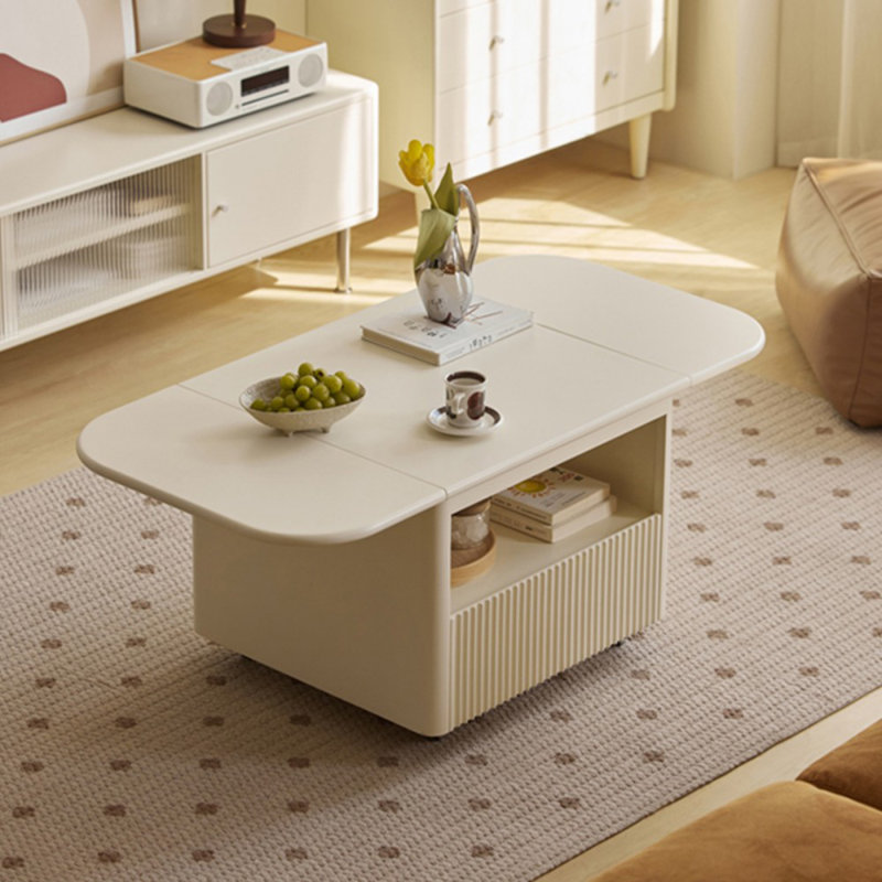 Table basse rectangulaire en bois massif 47,24 po