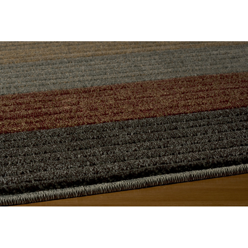 Striped Indoor Rug, Rectangle 7'10" x 9'10"