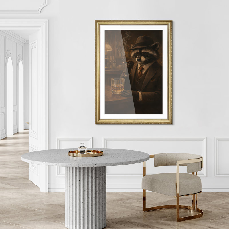 Art mural encadré rétro 26 "x 36", Framed Print With Mat, H 36 po x l 26 po