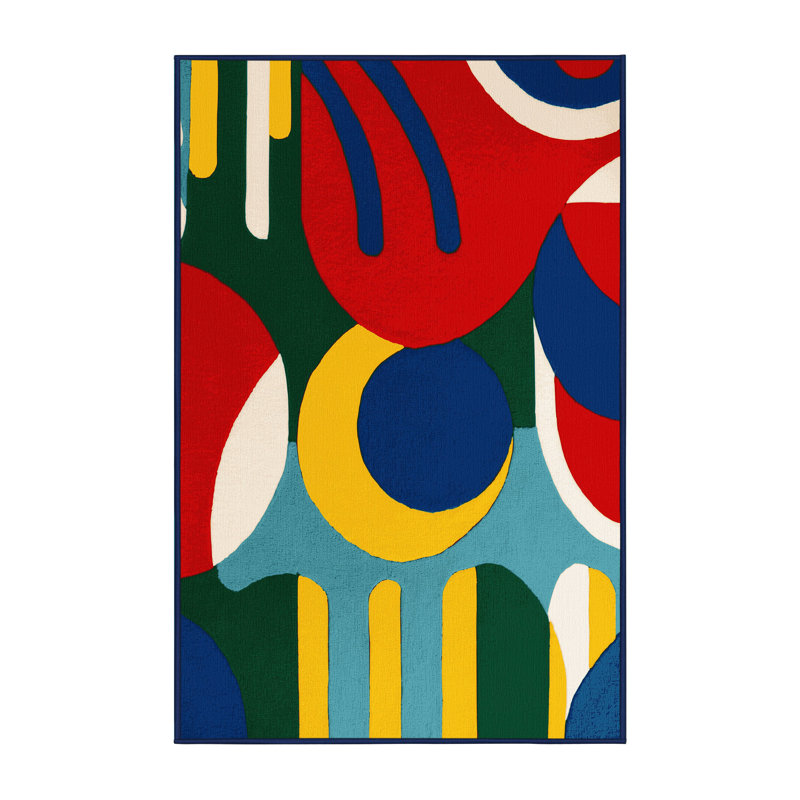 Poppy Stomp Rug, Rectangle 8' x 10'