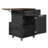Farmhouse Kitchen Island Cart With Drop Leaf-669282991