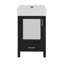 Ensemble de meuble-lavabo en céramique 20 po avec armoire de rangement et tiroir