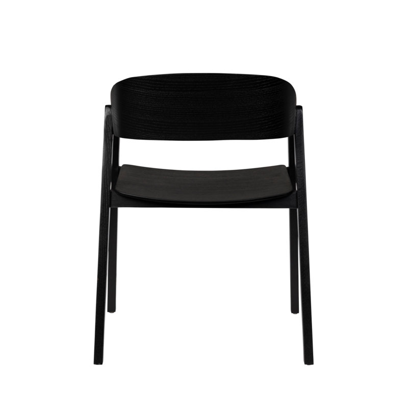 Westlake Solid Wood Arm Chair, Black
