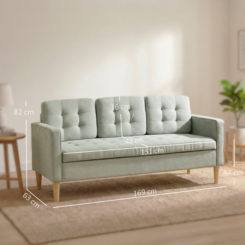 3 Seater Sofa, Grey