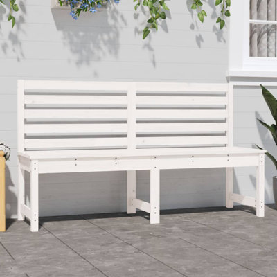 Plattekill Solid Pine Wood Outdoor Bench