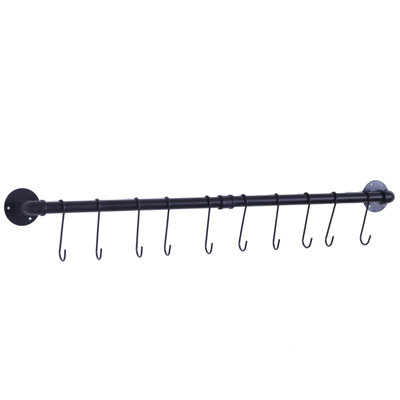 Metal Straight Wall Mounted Pot Rack