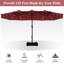 Parasol de marché rectangulaire avec base Tamja 181,1 "x 108"-93545367