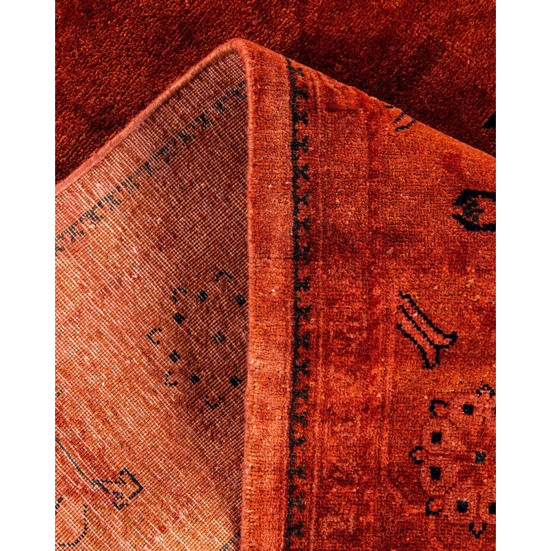 Tapis rouge nouvel âge unique 6 pi x 8 pi 9 po Dalany