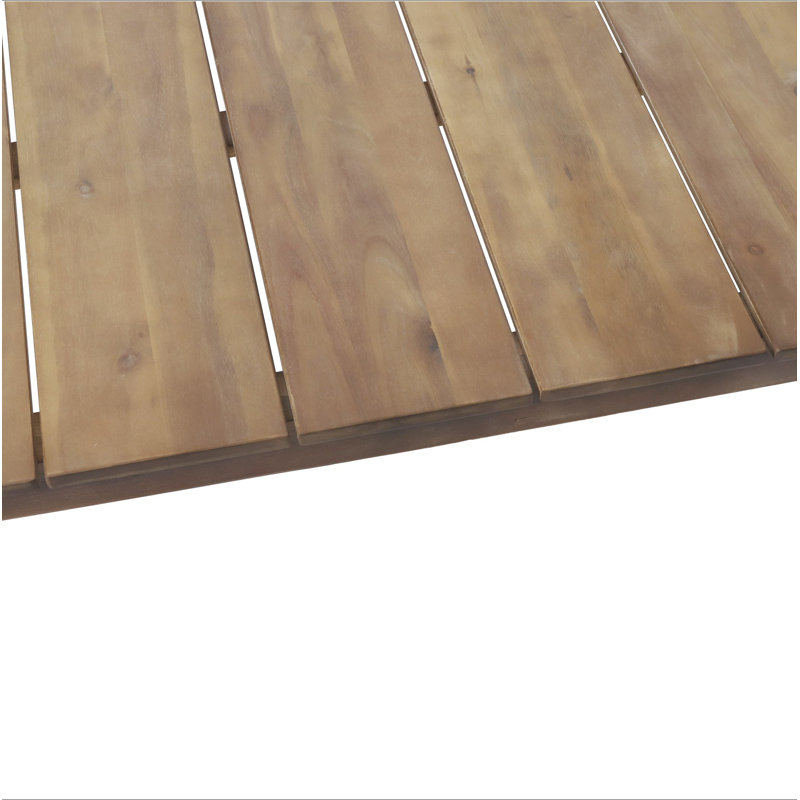 Table basse d'extérieur en bois d'acacia