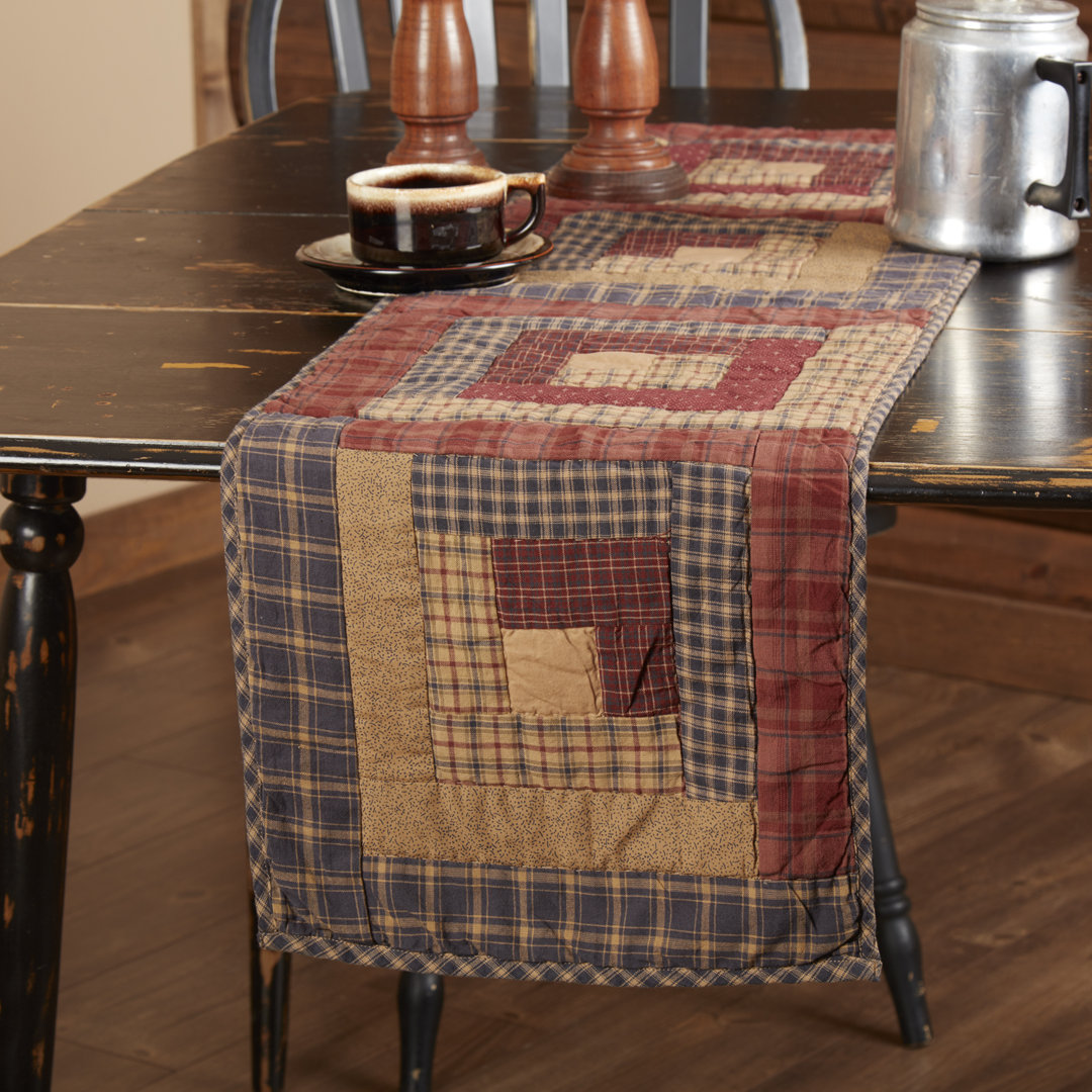 Lorena Patchwork 100% Cotton Table Runner August Grove® 