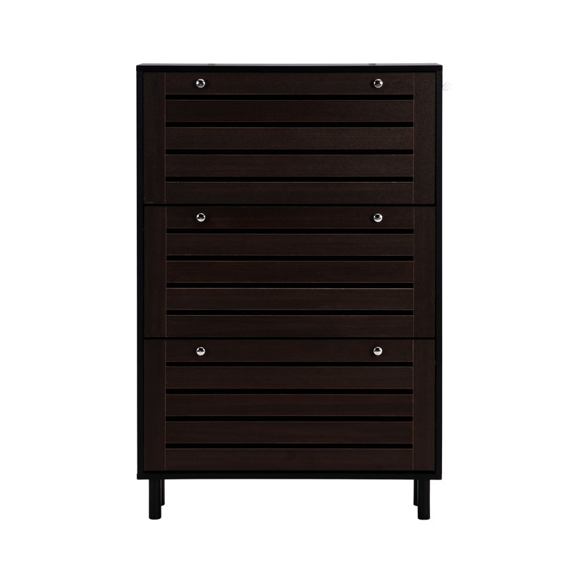 Armoire à chaussures avec crochets suspendus ON-TREND, Brun