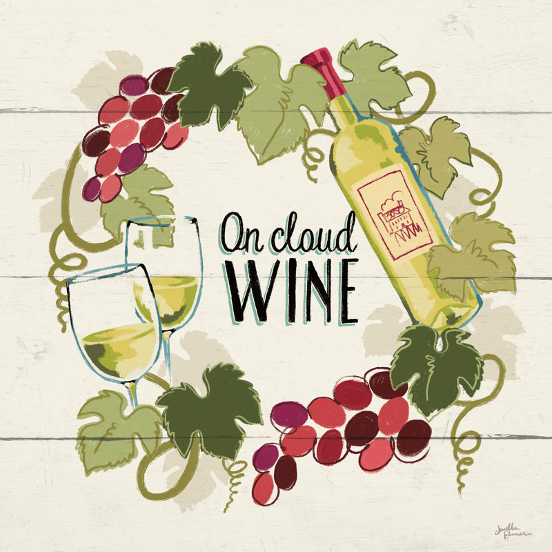 Wine And Friends VIII by Janelle Penner - Wrapped Canvas Print, 76cm H x 76cm W x 3.8cm D