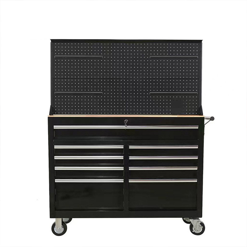 Coffre à roulettes noir à outils multiples avec roulettes l 46 po