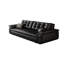Canapé modulaire noir en similicuir-129862523