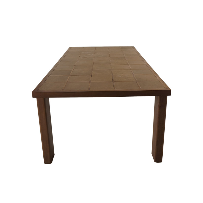 Marina Outdoor Dining Table Natural, Brown
