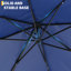 Parasol de patio en porte-à-faux à rotation décalée de 10 pi avec lumières solaires, manivelle et inclinaison pour la cour et la piscine-1631852795