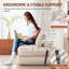 Canapé-lit convertible simple en velours côtelé pliable, chaise de couchage pliable avec coussin et support pour le dos, pour les petits espaces
