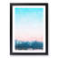 Sunset over the Mountains in Abstract - Picture Frame Graphic Art Print-55724538-55724540