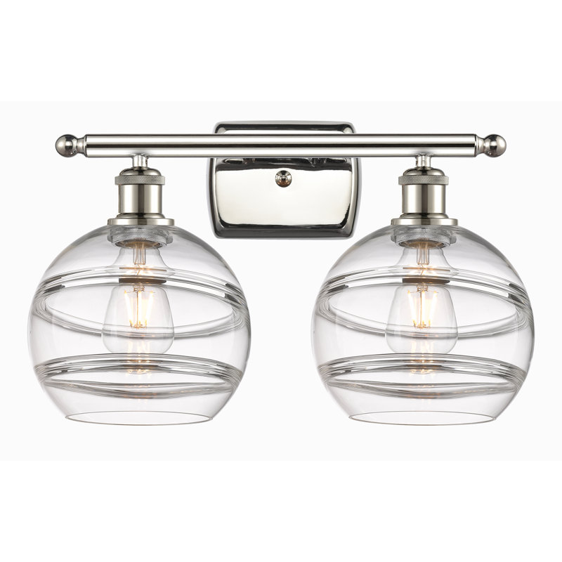 Bienes 2 - Light Dimmable Vanity Light, Clear, Polished Nickel