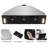 BRANO 36 In. Insert Range Hood 900 CFM, Convertible Built-In Kitchen Vent Hood with Voice/Gesture/Touch Control, Included Carbon Filter, Black Stainless Steel