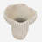 9.3x9x8.7" Sand and Cement Coral Planter with Textured Beige Finish