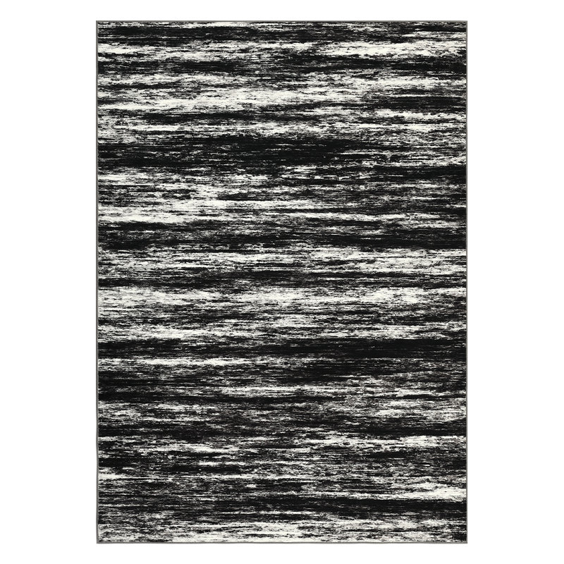 Abstract Machine Washable Area Rug 5x7 Ultra-Soft Contemporary Throw Rug Foldable Thin Accent Carpet Non Slip Indoor Floor Cover