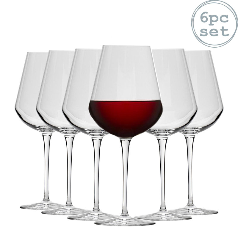 Inalto Uno Red Wine Glasses, 6, 560ml