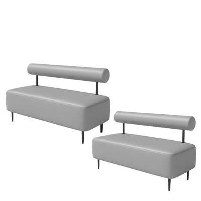 Banc rembourré en simili cuir Ronessa