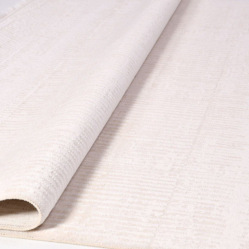 Tapis crème moderne antidérapant lavable à la machine