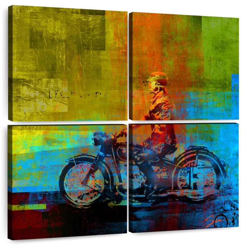 Mehar Motorcycle, 26" H x 26" W