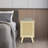 12.2" x 11.81" Freestanding Bamboo End Table, Modern Wood-Tone Storage Cabinet with Raised Legs-575697485