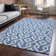 Premium Machine Washable Cerrito Blue Rug