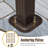 Hardtop Gazebo with Netting Heavy-Duty Double-Roof Galvanized Metal Top-115298248