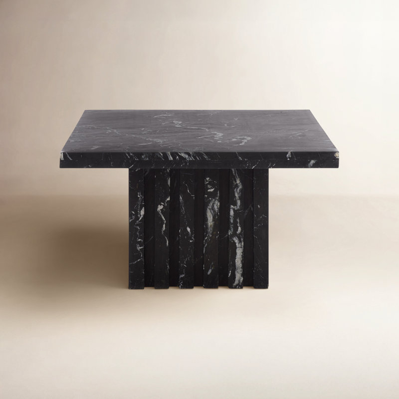 Table de bout Pristina, Noir, H 12 po x l 21 po x P 21 po