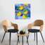 Clémentine jaune audacieux abstrait contemporain lavande-67111915